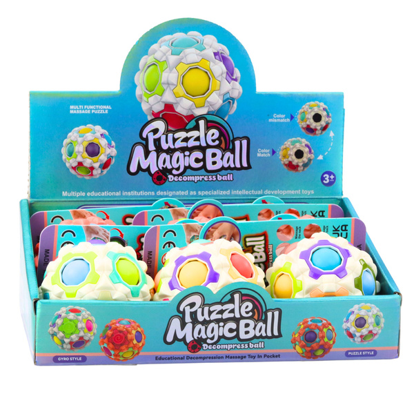 Magic Ball Logic Puzzle Studs 7cm Mix