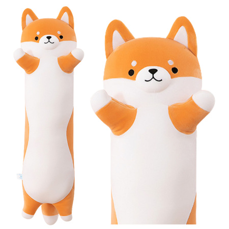 Plüsch-Maskottchenkissen Shiba, länglich, Rolle, 60 cm