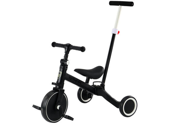PRO50 Dreirad mit Schiebegriff Schwarz