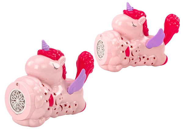 Bubble Machine Unicorn Lights Sounds Pink