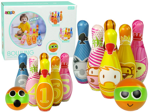 Soft Bowling Set 6 Stück Bunte Zahlen Kugel