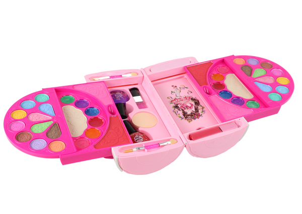 Beauty-Make-up-Set im rosa Lidschatten-Etui