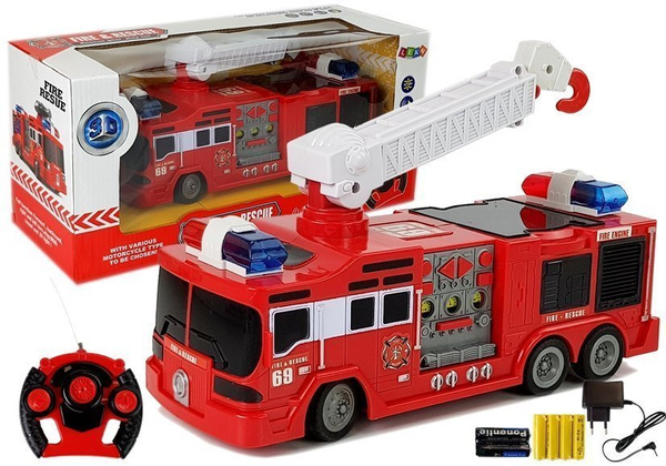 Remote-Controlled Fire Truck R/C 28cm