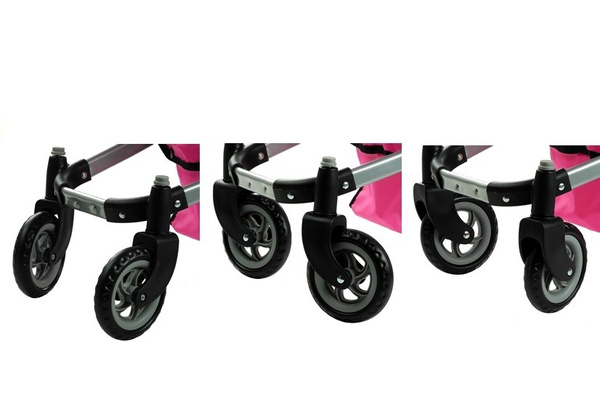 2in1 Doll Bogie and Stroller Alice - Pink