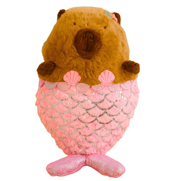 Plüschtier Wasserschwein Meerjungfrau Rosa 28cm