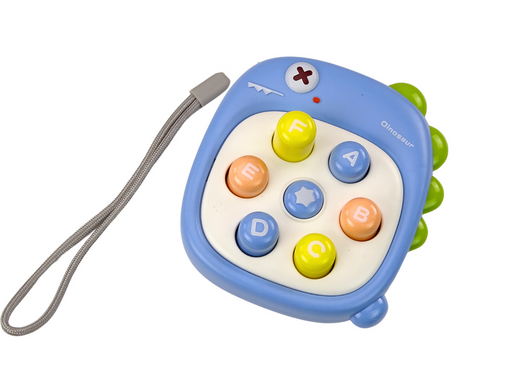 Arcade-Spiel Whack A Mole Letters Dinosaur Blue