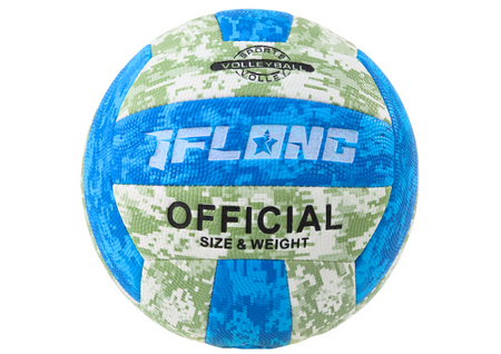 Blue and Black Volleyball Ball, Size 5, Colorful