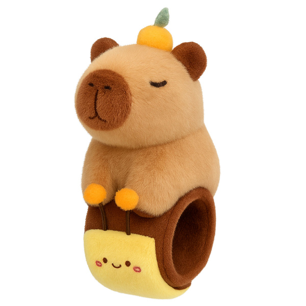Plush Self-tightening Wristband Bee with Capybara