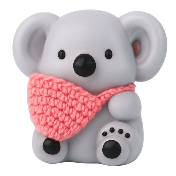 Weiches Koala-Anti-Stress-Squishy mit Wollbeutel, 8,5 cm