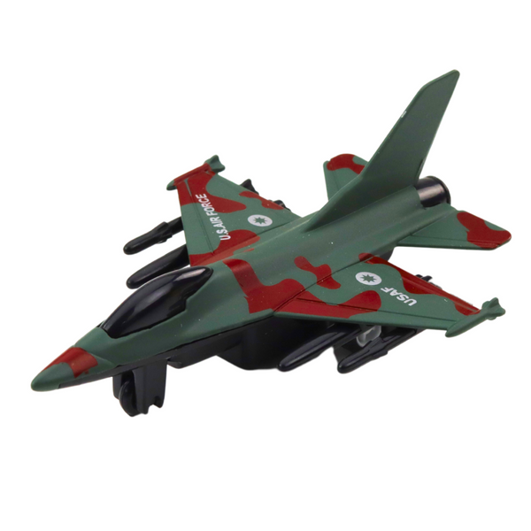 Military Fighter With Friction Drive Metal 11cm Mix