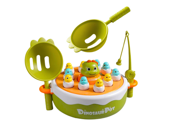 Game Dinosaur Fishing Rods Accessories Wooden Green