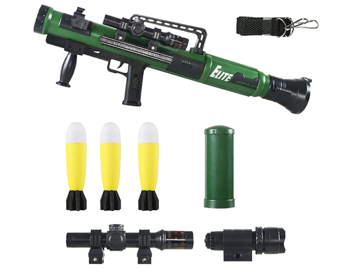 RPG Grenade Launcher Missiles Light Sound Green