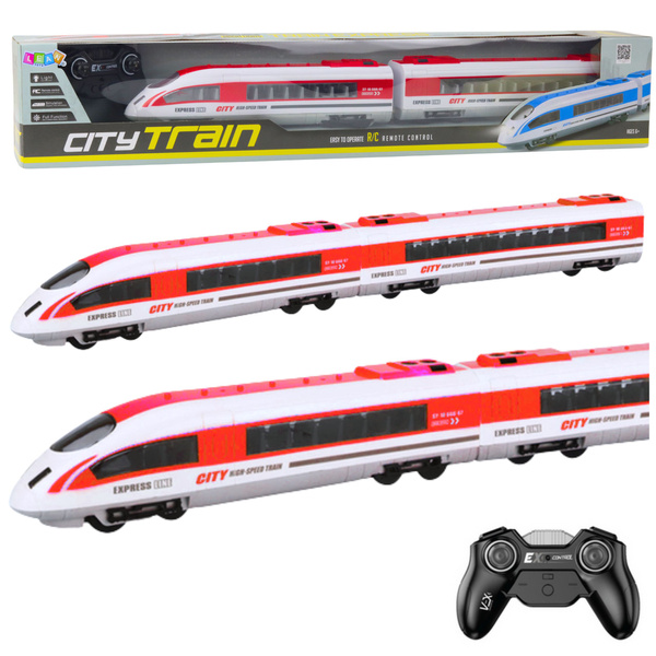 Remote Controlled Passenger Train RC Lights Red 65 cm