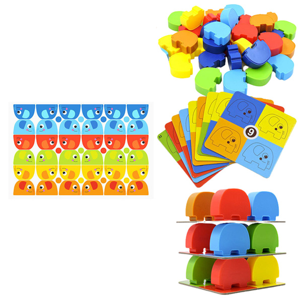 Familien-Arcade-Spiel Elephant Tower Stacking 45-tlg.