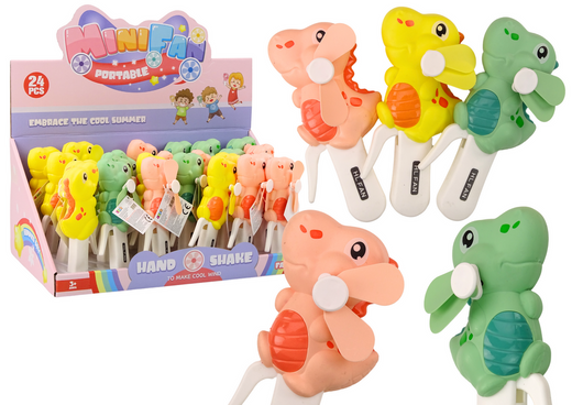 Handgehaltene Windmühle Dinosaurier Mini Windrad für Kinder 3 Farben