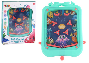 Mini-Flipper-Arcade-Spiel mit einem grünen Ball