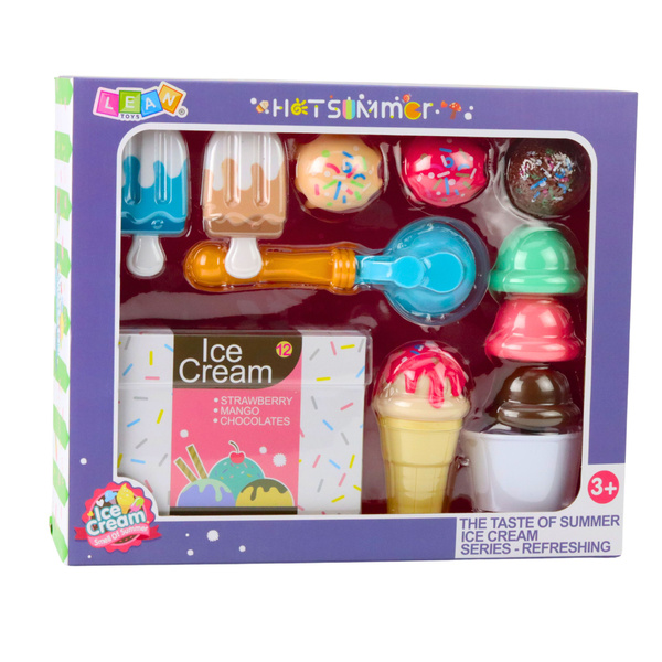 Süßigkeiten-Set Eiscreme für Kinder Eiscreme-Löffelbox 14-teilig.