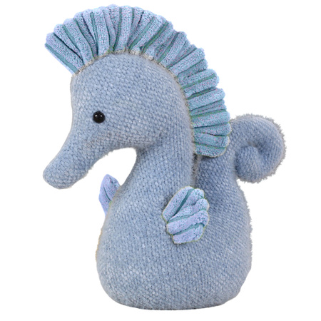 Plüsch-Maskottchen Wasserpferd Kuscheltier Blau 25cm