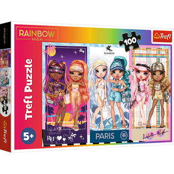 Puzzle - 100 - Rainbow dolls - MGA Rainbow high Trefl 16444