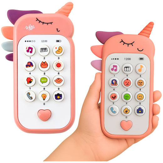 Lern-Telefon für Kinder: Lichter, Geräusche, Melodien, Rosa