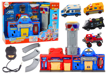 Base Fire Department Police Command Center Vehicles 6 pcs