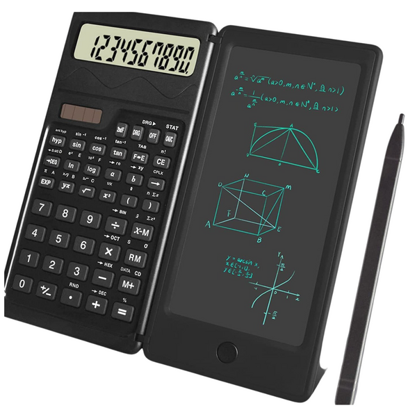 Scientific Calculator Notebook LED Stylus Solar Battery