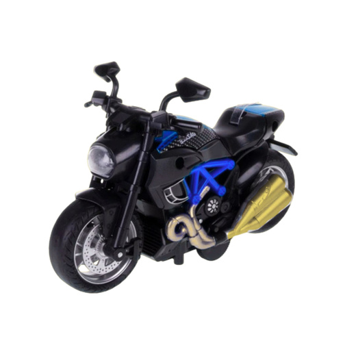 Motorrad zum Zusammenbauen Twisting Metal 1:14 DIY Blau