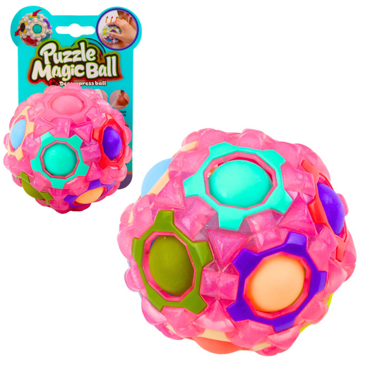 Magic Ball Puzzle Fluoreszierende Noppen 7cm Mix
