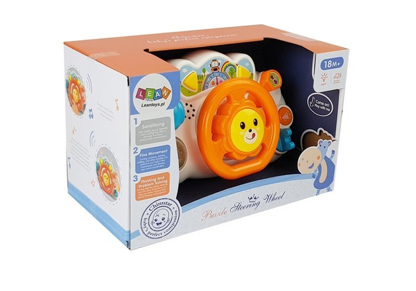 Educational Orange Steering Wheel for Baby