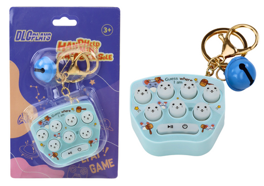 Elektronischer Taschenspiel-Schlüsselanhänger Pop It Arcade Blau