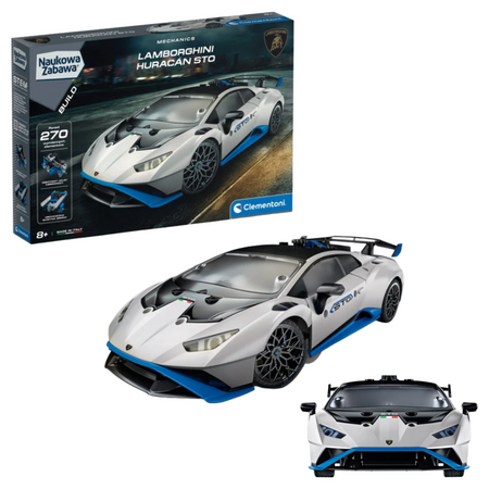 Wissenschaftlicher Spaß Mechanik-Labor: Lamborghini Huracán STO Polnische Sprache Clementoni 50917