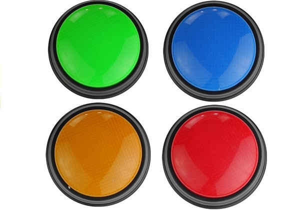 Set Buzzers 4 Lights Light Sound 4 Colours