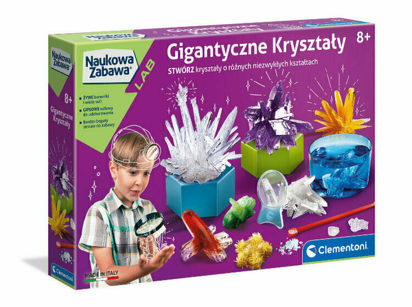 Science Fun Giant Crystals Polish Language Clementoni 50106