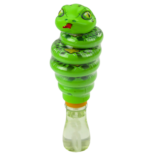 Soap Bubbles Snake Rotating Toy 2in1 Green