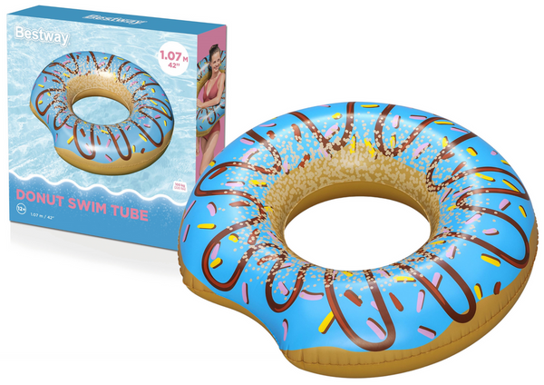 Donut Swimming Ring Donut Blue 107 cm Bestway 36118