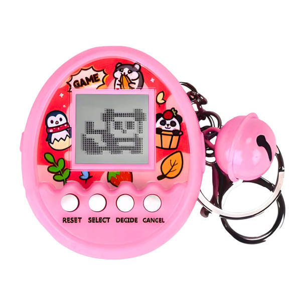 Tamagotchi Pet Egg Gra Elektroniczna 168W1 Brelok Z Dzwoneczkiem Różowa