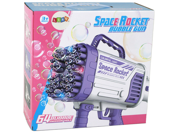 Soap Bubble Machine Soap Bubbles Electric Gun Pink