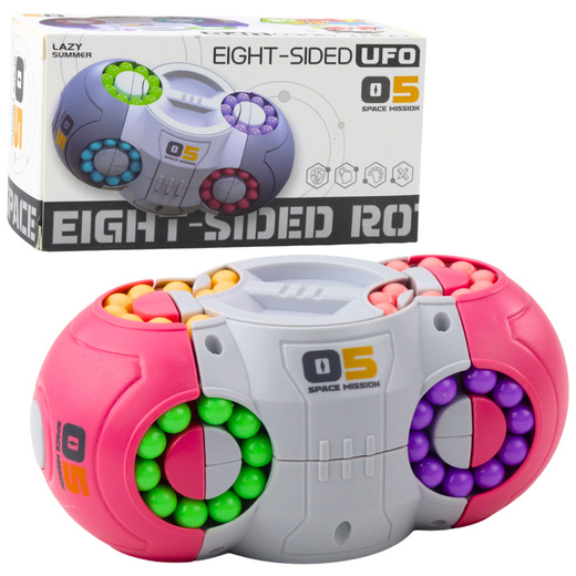 Logic Game Puzzle Ufo Magic Rotating Capsule Pink