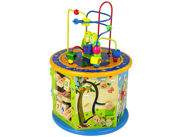 Pädagogisches Holzwürfelsortierer Labyrinth Abakus Spiel Ludo Bauern