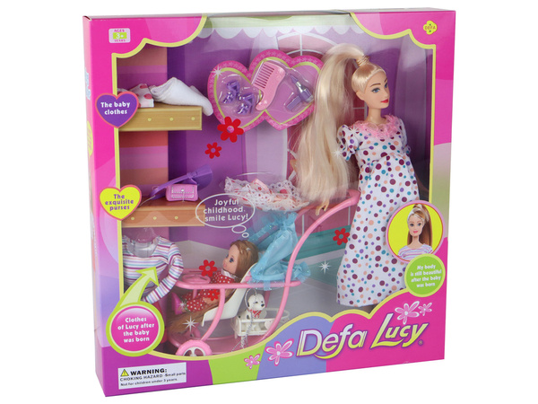 Pregnant Lucy Doll Set XXL Accessories
