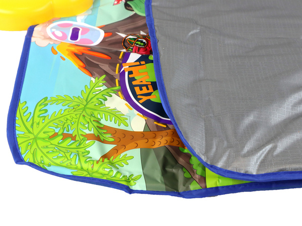 Tanzmatte mit Dinosauriermotiv 90cm x 86cm