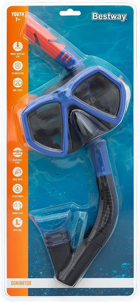 Diving Set Mask with Tube Blue 24070