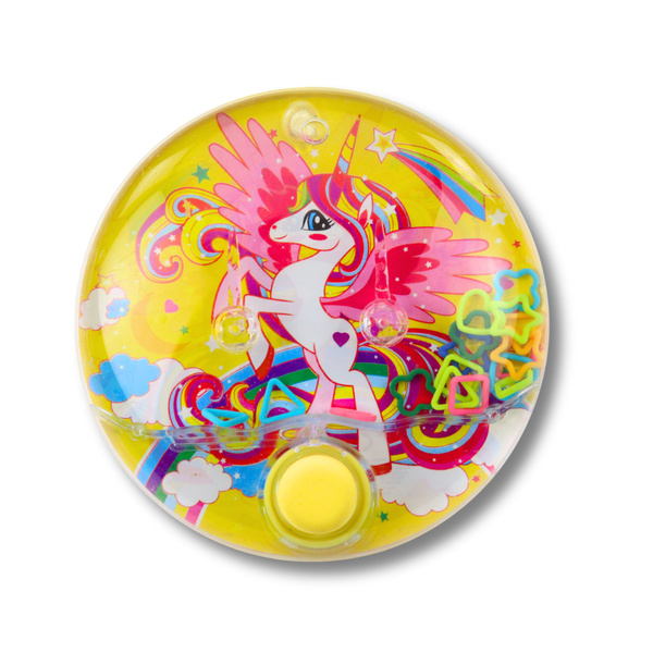 Wasser-Arcade-Spiel Einhorn Bunt Rund 10 cm