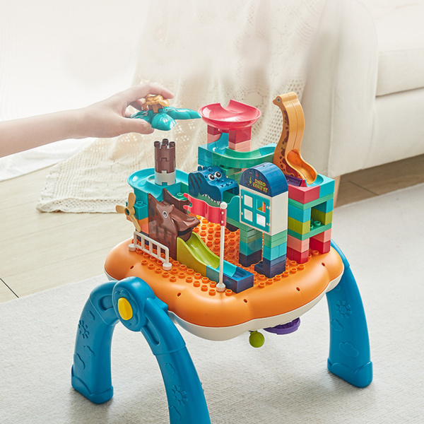 Lerntisch Interaktive baubare Oberfläche 2in1 Blau