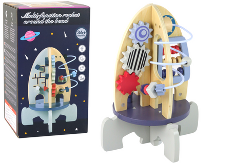 Holzschläger, Lernperlen, Zahnräder