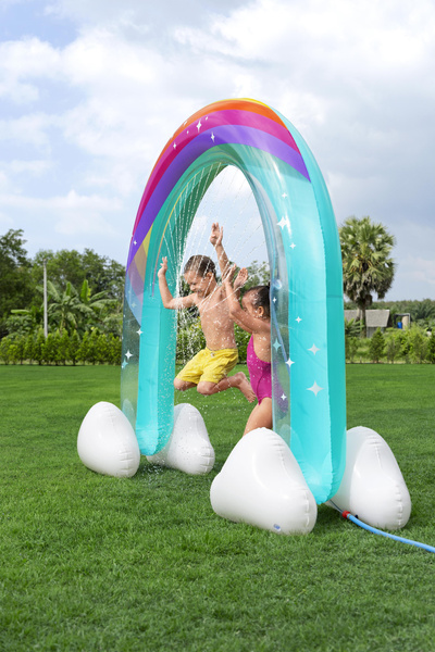Aufblasbarer Regenbogen-Wasservorhang 221 x 71 x 19 cm Bestway 52732