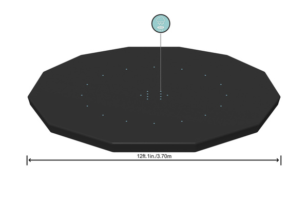 Poolabdeckung 366 cm Bestway 58037