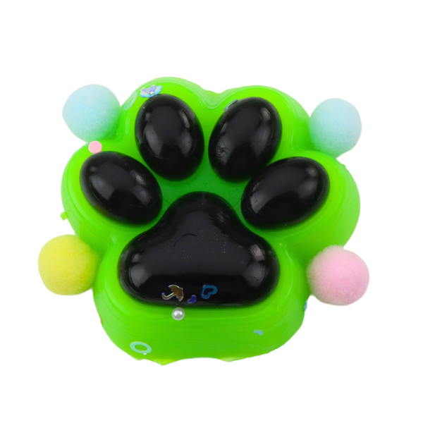 Katzenpfote Anti-Stress Sensorischer Squishy Schwarz und Grün
