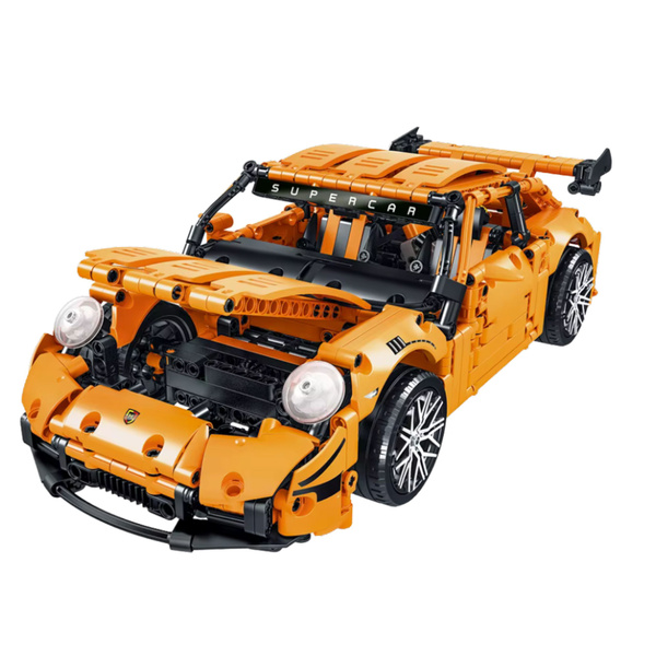GT Rennwagen Bausteine Orange 1:14 1268 Stk.