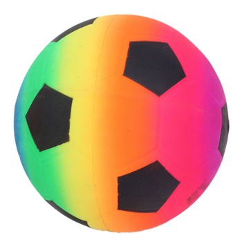 Strandball Gummi Palm Regenbogen Bunter Fußball 22cm